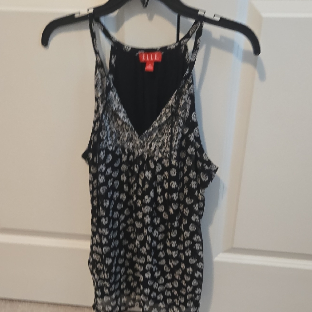 Elle Black and White Patterned Camisole
